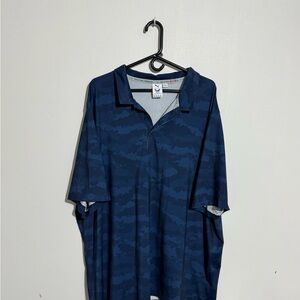 Puma Men's Navy Camouflage Polo Shirt